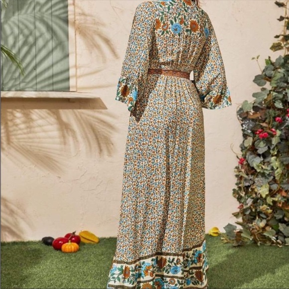 #74 CLOSEOUT SALE 🩷New!Gorgeous Boho Gypsy Maxi Dress - Picture 8 of 12